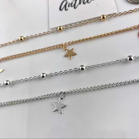 3 for $25✨two layer Moon Star choker necklace - Picture 8 of 8